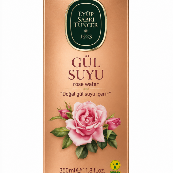 Eyüp Sabri Tuncer Woda Różana Gül Suyu 350 ml – Naturalna Woda z Róży z Turcji