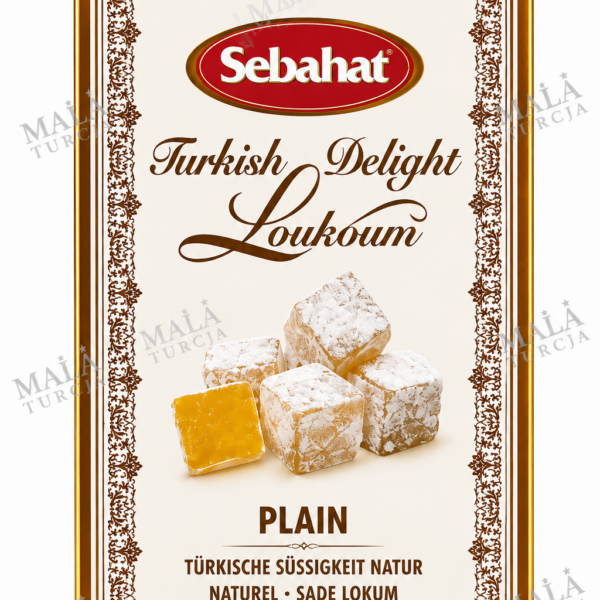Sebahat Lokum Naturalne 350 g – Turkish Delight Plain | Produkt z Turcji