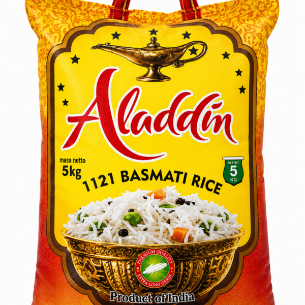 Aladdin 1121 Basmati Rice 5 kg – Premium Ryż Basmati Extra Long Grain z Indii