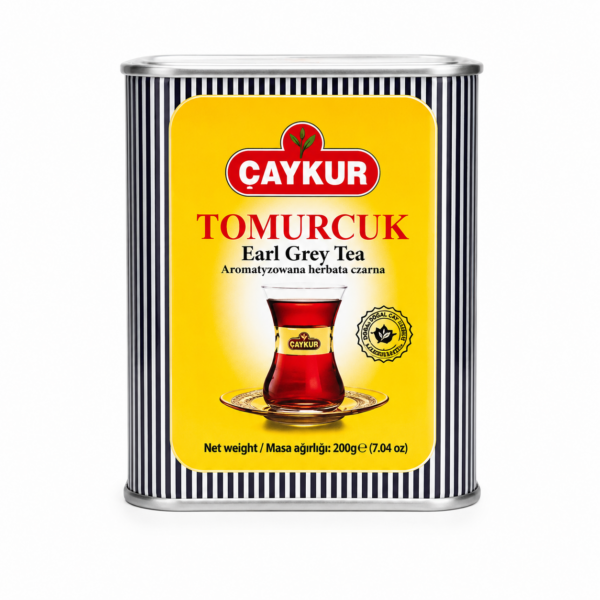 ÇAYKUR Tomurcuk Earl Grey 125 g – Herbata Czarna z Bergamotką w Metalowej Puszce