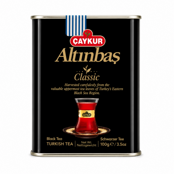 ÇAYKUR Altınbaş Classic 100 g – Turecka Herbata Czarna Premium w Metalowej Puszce