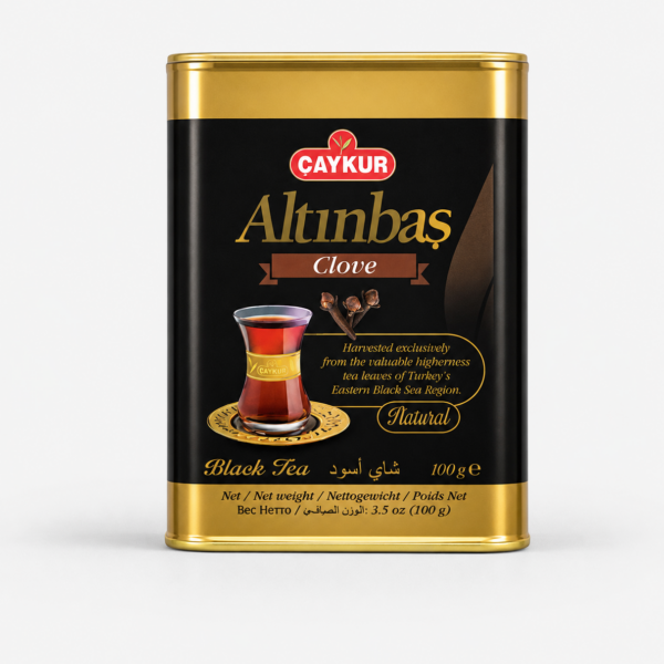 ÇAYKUR Altınbaş Clove 100 g – Turecka Herbata Czarna z Goździkami | Oryginalna Herbata Premium