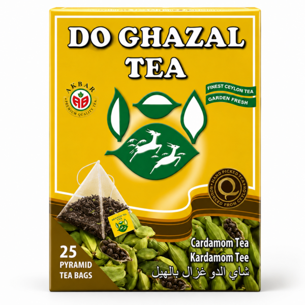 Do Ghazal Cardamom Tea 25 Torebek – Herbata Cejlońska z Kardamonem Premium
